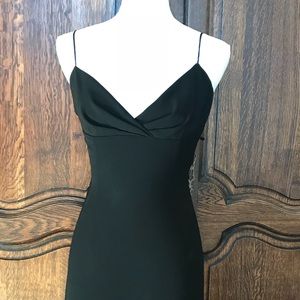 Vintage Tahari Black Floor Length fitted gown